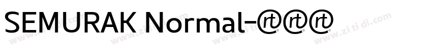 SEMURAK Normal字体转换